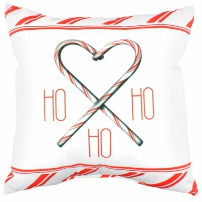 Almohada Ho Ho Ho, 16" x 16", Hecha en EE. UU. Foto 1 de 4