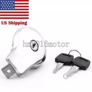 US Stock Gas Cap Cover Lock Key For Yamaha SR125 SR185 SR250 XV250 XS400 Virago - Foto 1 di 8