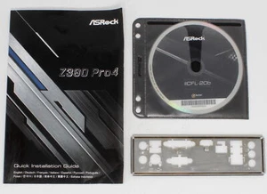ASRock Z390 Pro4 - SET Handbuch ATX IO Shield Slotblende Treiber CD (#11589) - Photo 1/1