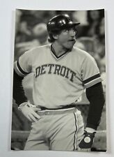 Lance Parrish (1980) Detroit Tigers Vintage Baseball Postcard PCDT