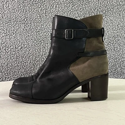 Wolverine Boots Womens 8M Black Leather 1000 Mile Two Tone Cap Toe Strappy Bonny - Image 1 of 4