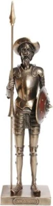 11,63 Zoll Don Quijote stehend mit Speer Kaltguss Bronze Figur - Bild 1 von 2