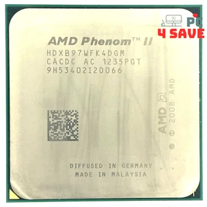 AMD Phenom II X4 B97 3.20GHz 4-Core Socket AM2+ AM3 Desktop CPU HDXB97WFK4DGM - Picture 1 of 1