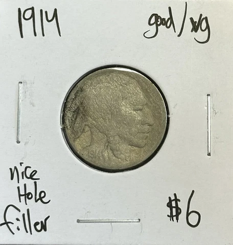 1914 P Buffalo Nickel Good/VG Cover