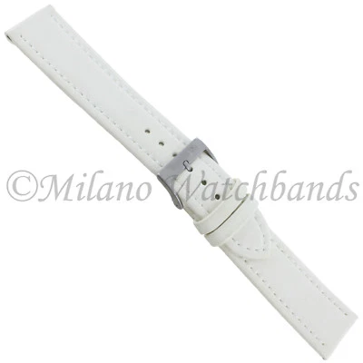 Correa de reloj para hombre Morellato blanca lorica cosida de cuero sintético 22 mm 2195 Foto 1 de 4