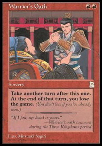 1 x Warrior's Oath - Portal Three Kingdoms - NM-Mint - MTG - Image 1 of 1