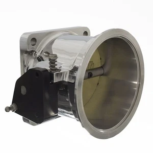 IN STOCK Accufab New Style 90mm Mustang 5.0L 86-93 V-Band Polished Throttle Body - Picture 1 of 4