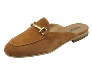 NeroGiardini E218211D Nilo Tabacco Sabot eleganti per Donna in nabuk - Imagen 1 de 3