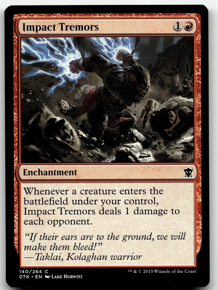 MTG Impact Tremors Dragons of Tarkir 140/264 Regular Common - Image 1 of 1
