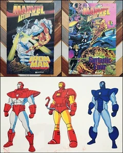 1994 Marvel Action Hour #0 Comic Buch mit Iron Man Rüstung ×3 Animation Cel fast neuwertig - Bild 1 von 8