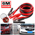 6 METRE EXTRA LONG HEAVY DUTY CAR VAN JUMP LEADS BOOSTER CABLES START 3000AMP UK