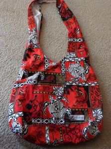Hawaiianisches rotes Tuch wiederverwendbare Handtasche (lokales Design, Made in Hawaii) Neu - Bild 1 von 4