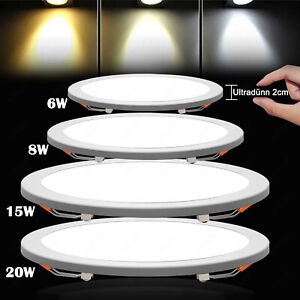 Ultraslim LED Panel Aufputz Deckenleuchte Wandleuchte Einbaustrahler Deckenlampe