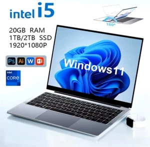 14.1 Inch Windows 11 Laptop Intel CORE i5 20GB RAM 1TB 1920*1080 Resolution - Picture 1 of 7