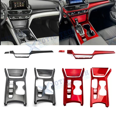 Center Console Stripe Panel Gear Shift Frame Cover Trim For Honda Accord 2018-22 - Image 1 of 4
