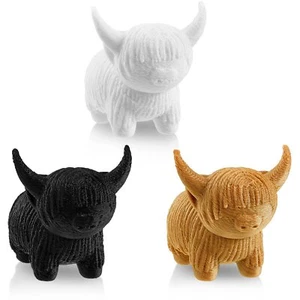 3 Pack Highland Cow Figurine 3D Printing Material Highland Cow Party Decoration - Picture 1 of 6