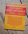 Everybody's Ready Reckoner and Book of Tables, 1960s, paperback, pocket, vintage