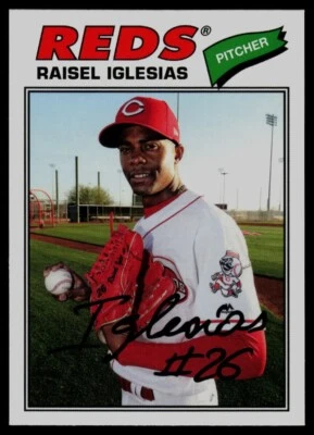 2018 Topps Archives #116 Raisel Iglesias Cincinnati Reds - Image 1 of 2