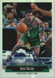 1999-00 Topps Chrome Refractors Boston Celtics Basketball Card #133 Dana Barros