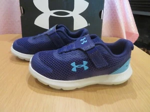 *NEW Toddler Girls Blue Under Armour Surge 3 Tennis Shoes, 9 - Picture 1 of 4