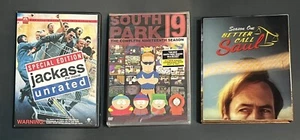 New SOUTH PARK Season 19 DVD & Used JACKASS Movie DVD & BETTER CALL SAUL Blu Ray - Picture 1 of 1