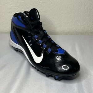 Nike Alpha Shark Athletic Cleats Blue Black White Swoosh Men's 12 442417-014 EUC - Bild 1 von 13