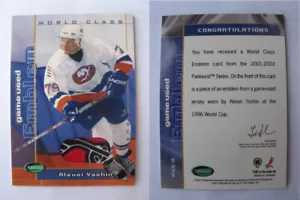 2001-02 In the Game Parkhurst World Class Emblem WCE-8 Alexei Yashin /10 - Picture 1 of 1