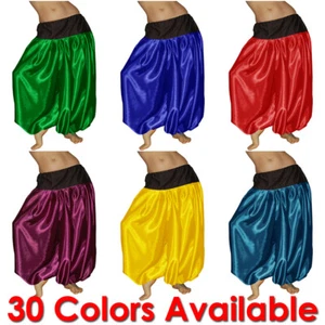 Satin Harem Hose 4 Yard Mix Yoga Genie Bauchtanz Hosen Aladdin Bombachos - Bild 1 von 91
