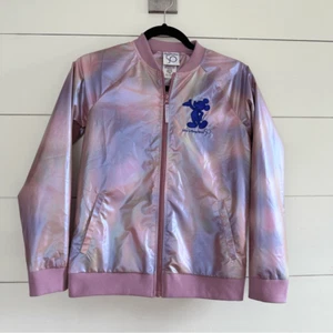Disney Girls XL Kids Mickey Mouse Earidescent Varsity Jacket 50th Anniversary - Picture 1 of 6