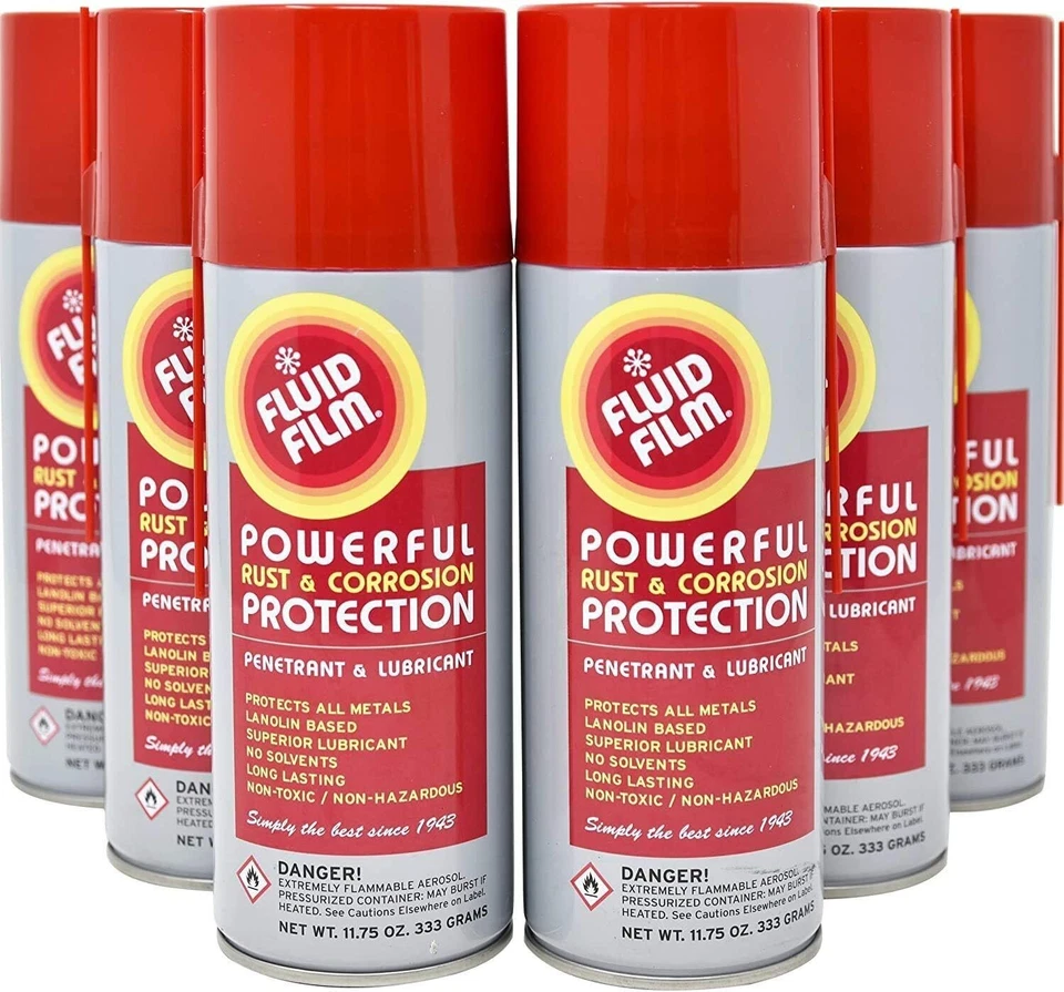 Fluid Film Rust & Corrosion Protection, 11.75 Oz Aerosol Spray (Pack of 6) - Изображение 1 из 4