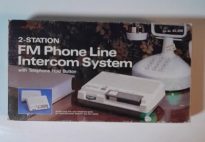Realistic 2-Station FM Phone Line Intercom System 43-206 - Image 1 of 4