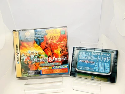 Dungeons & Dragons collection sega saturn tested w/4mb ram postcard obi from jp - Image 1 of 4