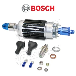 GENUINE Bosch 0580464200 200LPH Fuel Pump +10AN In/6AN Check Valve Out Fittings - Picture 1 of 5