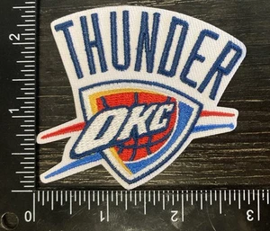 OKLAHOMA CITY THUNDER IRON ON EMBROIDERED PATCH BASKETBALL - Picture 1 of 1