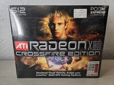 SEALED Vintage ATI Radeon X1800 256MB GDDR3 PCI-E Graphics Card  - Image 1 of 4