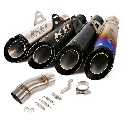 Slip For Kawasaki Ninja500 400 Z500 24-25 Exhaust Tips Mid Pipe Muffler Catalyst - image 1 of 4
