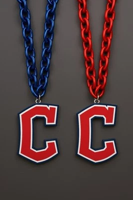 Cleveland Guardians Big Chain 8"x5" EVA Foam Logo 34” Blue/Red Chain Fan Gear - Image 1 of 4
