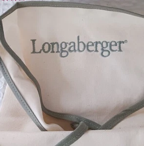 Delantal de Lona Longaberger con Tubería de Salvia y Bolsillos Artículo 74969 Nueva Idea de Regalo - Imagen 1 de 6