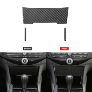 3Pcs Carbon Fiber Below Console Storage Trim Cover For Honda Accord 2008-2012 - Bild 1 von 8