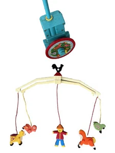 Vintage 1982 Fisher Price Dancing Animals Spieluhr Mobile Krippe Laufstall - Bild 1 von 3