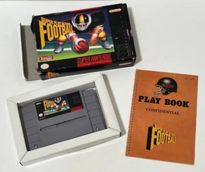 Super Nintendo Super Play Action Football NFL Game 1992 Complete CIB - Picture 1 of 5
