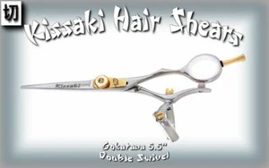 Kissaki Pro 5.5" Gokatana SLV W DOUBLE SWIVEL Hair Cutting Salon Shears Scissors - Imagen 1 de 3