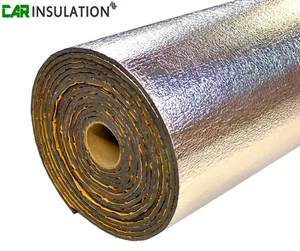 Alfombrilla adhesiva de espuma negra adhesiva de aislamiento para furgoneta cámper de 5 m² para piso y techo GMPE de 8 mm - Imagen 1 de 10