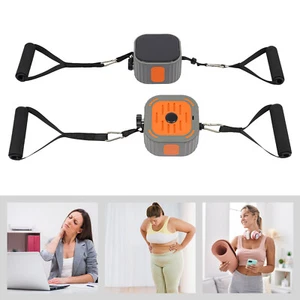 2pc Workout Bands Resistance & Pump with Handles Yoga Elastic Fitness Exercise - Picture 1 of 19
