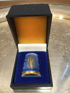 Vintage B&G Bing & Grondahl Copenhagen porcellana regalo cucito ditale e scatola 1979 - Foto 1 di 12