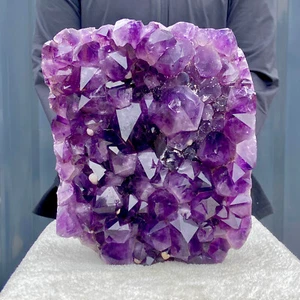 23,6 Pfund natürliche Amethyst Geode Quarz Cluster Kristall Probe Energie Heilung - Bild 1 von 14