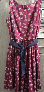 NWT Polo Ralph Lauren Girls Multi Ditsy Sleeveless Belted Dress SZ 14 - Picture 1 of 3