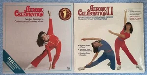 MINT [2] Both AEROBIC CELEBRATION LPs I & II PHOTOS / BOOKLETS POSTER sealed new - Bild 1 von 3