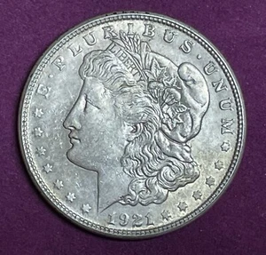 1921-S Morgan Silver Dollar - Picture 1 of 2