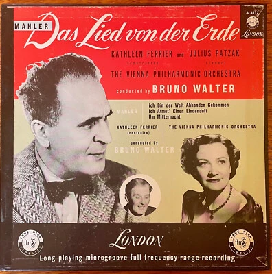 Mahler / Walter DAS LIED VON DER ERDE (London A4212) 1953 mono 2-LP box set Foto 1 de 3